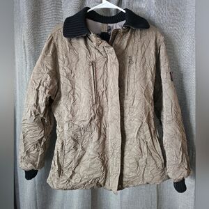 Postcard Designer Ski Jacket Wrinkle Design Winter Coat Women’s Size 42/ M